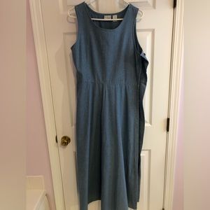 Vintage 1990’s L. L. Bean Denim Jumper, Women’s Size 10